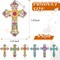 6 Pcs Cross 5d Diamond Art Bookmarks for Adult DIY Painting Kit Christmas Religious Christians Gifts Crystal Cross Diamond Bookmarks for Reading Lover Home Office DIY Crafts, 6 Styles